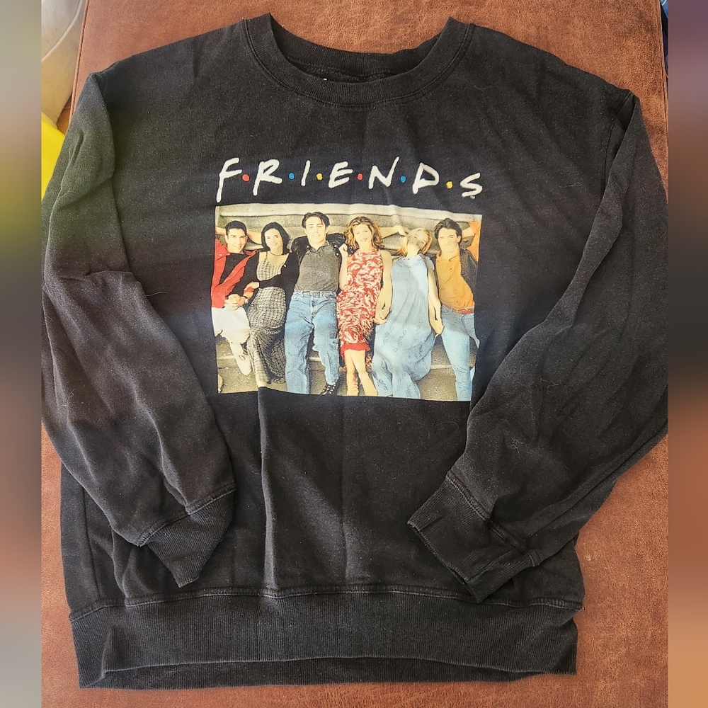 FRIENDS Black Crewneck Sweater